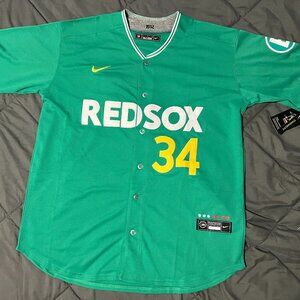 FAST SHIP DAVID ORTIZ BOSTON RED SOX #34 MLB JERSEY 2025